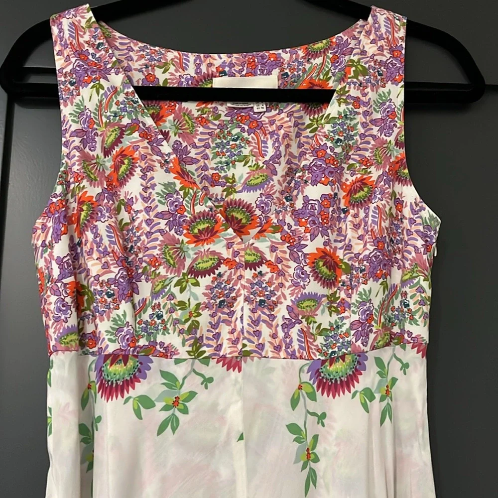 RARE! Anthropologie Analise midi length fairy hem birds of paradise dress, 4 - Picture 6 of 11